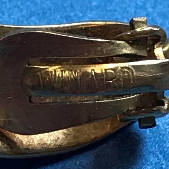 Signed Winard 12 KT GF Cultured Pearl Clip On Earrings 0119 - Picture 4 of 4